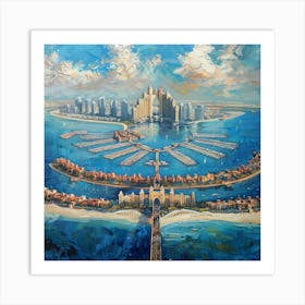 Dubai Cityscape Art Print