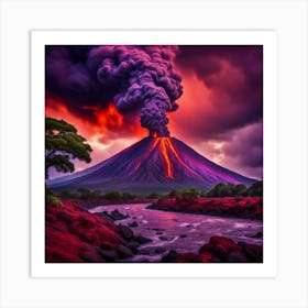 Hawaiian Volcano Art Print