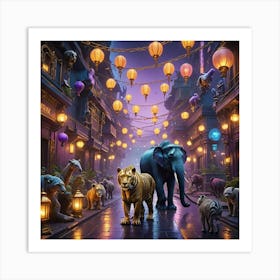 Chinese Lanterns Art Print