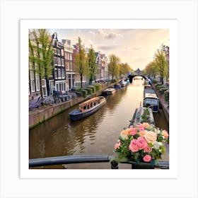 Amsterdam Canal Art Print