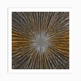 Gold Burst Art Print