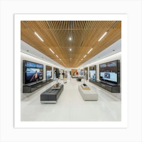 Mercedes Benz Showroom Art Print