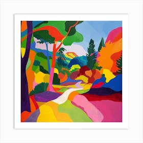 Abstract Park Collection Parc De La Tete D Or Lyon France 2 Art Print