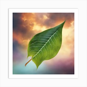 Leaf In The Sky 1 Art Print