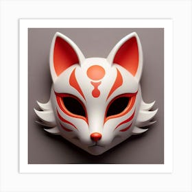 Fox Mask Art Print