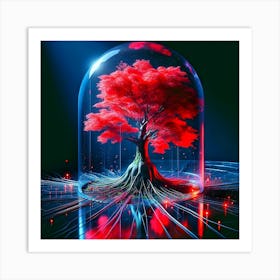 Tree In A Glass Dome Art Print