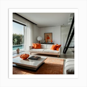 Modern Living Room Art Print