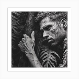 Man In The Jungle Art Print