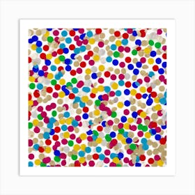 Confetti Dots Art Print