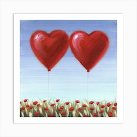 Heart Balloons 2 Art Print