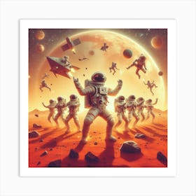 Space Dancers Art Print