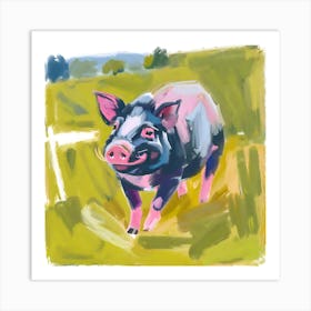 Hampshire Pig 03 Art Print