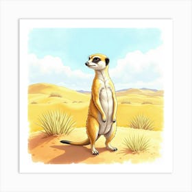 Meerkat Art Print