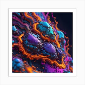 3d Illustration Of A Cell Art Print