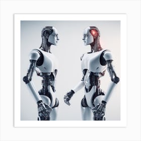 Robots 3 Art Print