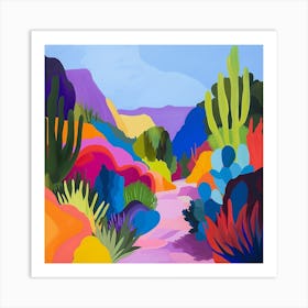 Colourful Gardens Desert Botanical Garden Usa 2 Art Print