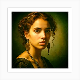 Does anyone you know look like this beautiful woman Art Print