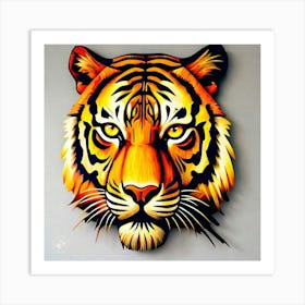 Tiger Head 1 Art Print