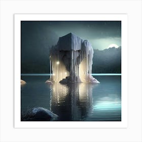 Reflection At night Art Print