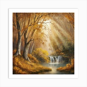 Autumn In The Forest 4 Art Print