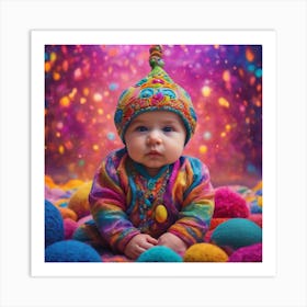 Colorful Baby Art Print