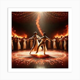 Ballet Of Flames Art Print