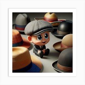 Hats talk 1 Art Print