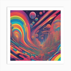 Psychedelic Universe Art Print