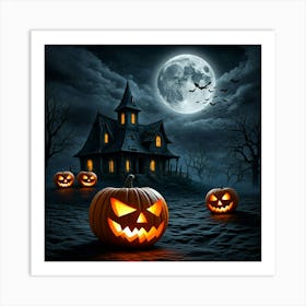 Haunted House Art Print