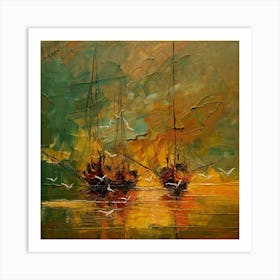 Boats 8 Art Print