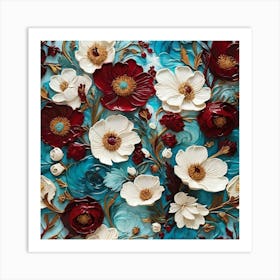 Floral pattern 3 Art Print