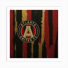 Atlanta United FC Logo Wall Art 9 Art Print