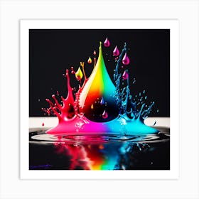 Drop Of Color Art Print