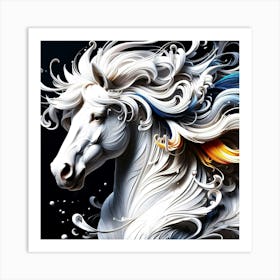 Creative Horse Beauty Illustration Nr 133 Art Print