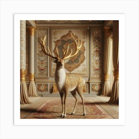 Royal Deer Art Print