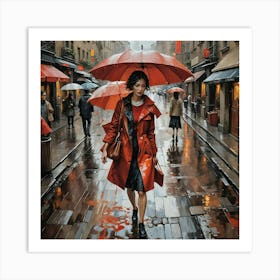 Rainy Day In Paris Art Print