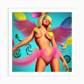 Sexy Angelx2 Art Print