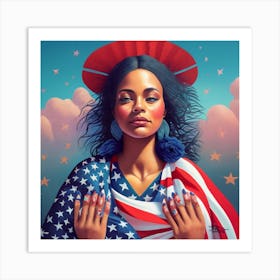 American Girl 2 Art Print