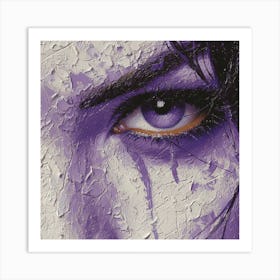 Purple Eye Art Print