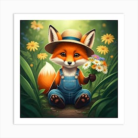 Charming Fox Art Print