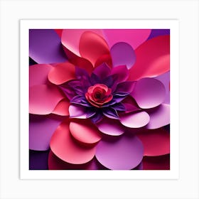 Paper Flower  Art Print