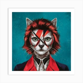 Cat Bowie Art Illustration Painting Fashion Xrkp2btvqfyjp Eyyyfuvg Mp 40aaxq2k1kcuxepuzia Art Print