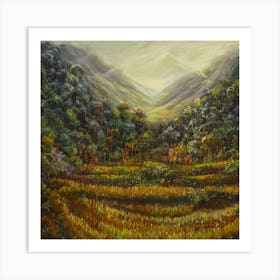 Misty Mountains Art Print