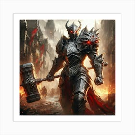 Knight In Armor Art Print