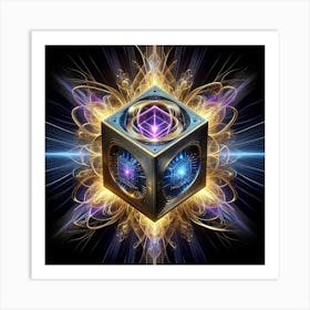 Cube Of Light 13 Art Print