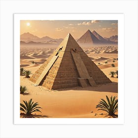 Pyramids Of Giza 2 Art Print