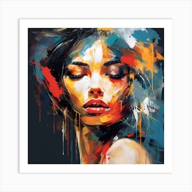 Abstract Of A Woman Art Print