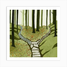 Path In The Woods Art Print