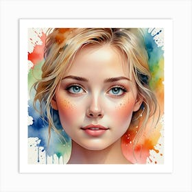 Watercolor Painting 9 Art Print