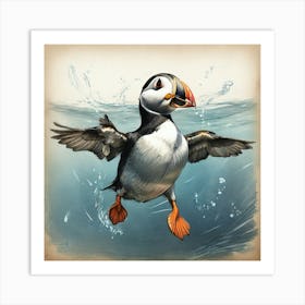 Puffin 4 Art Print